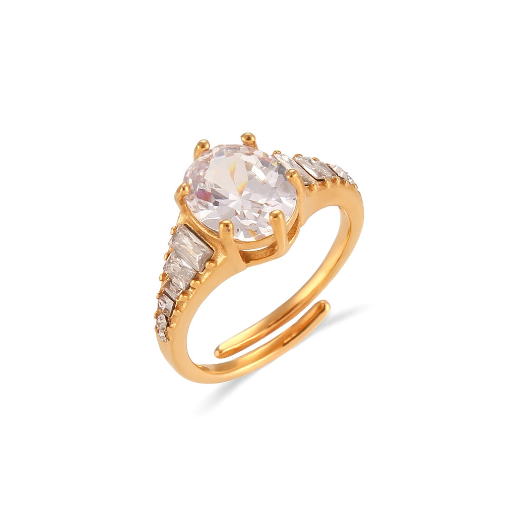 Crown Heart Ring