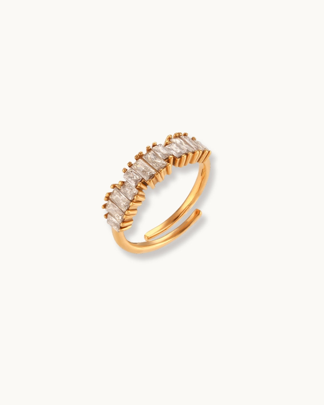 Crystal Inlay Ring