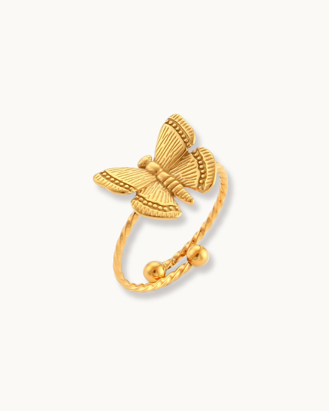 Butterfly Charm Ring