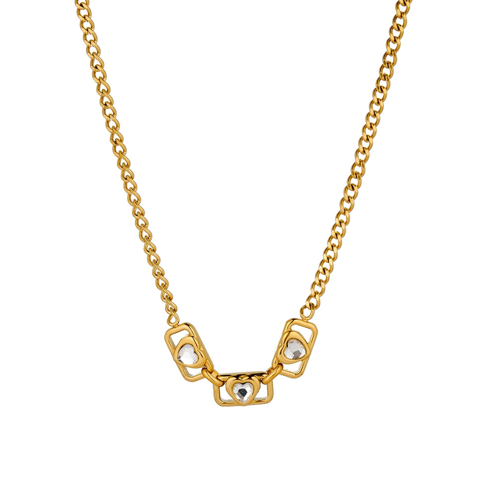 Trio Heart Necklace