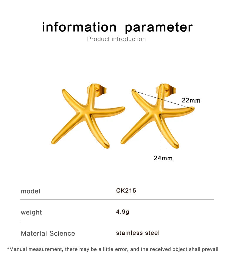 Starfish Stud Earrings