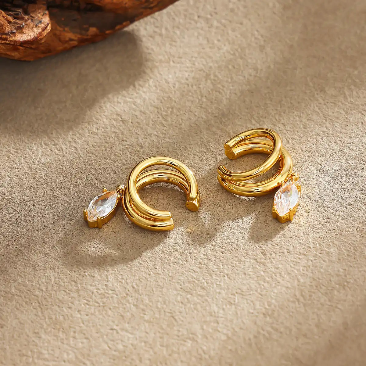 Marquise Drop Ear Cuff