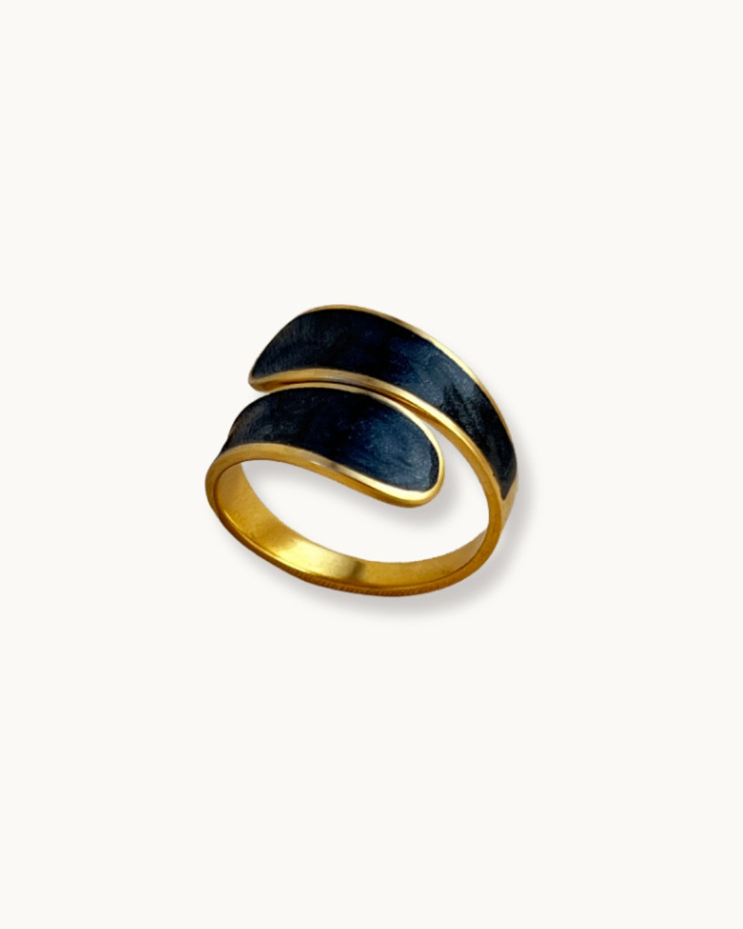 Retro Enamel Ring(Black)