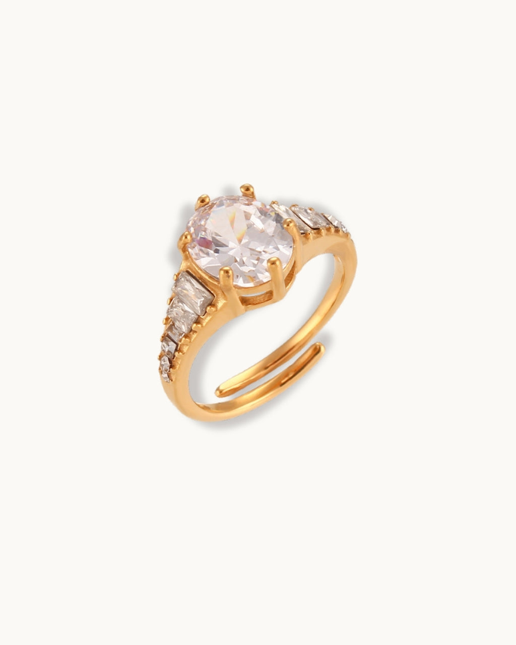 Crown Heart Ring
