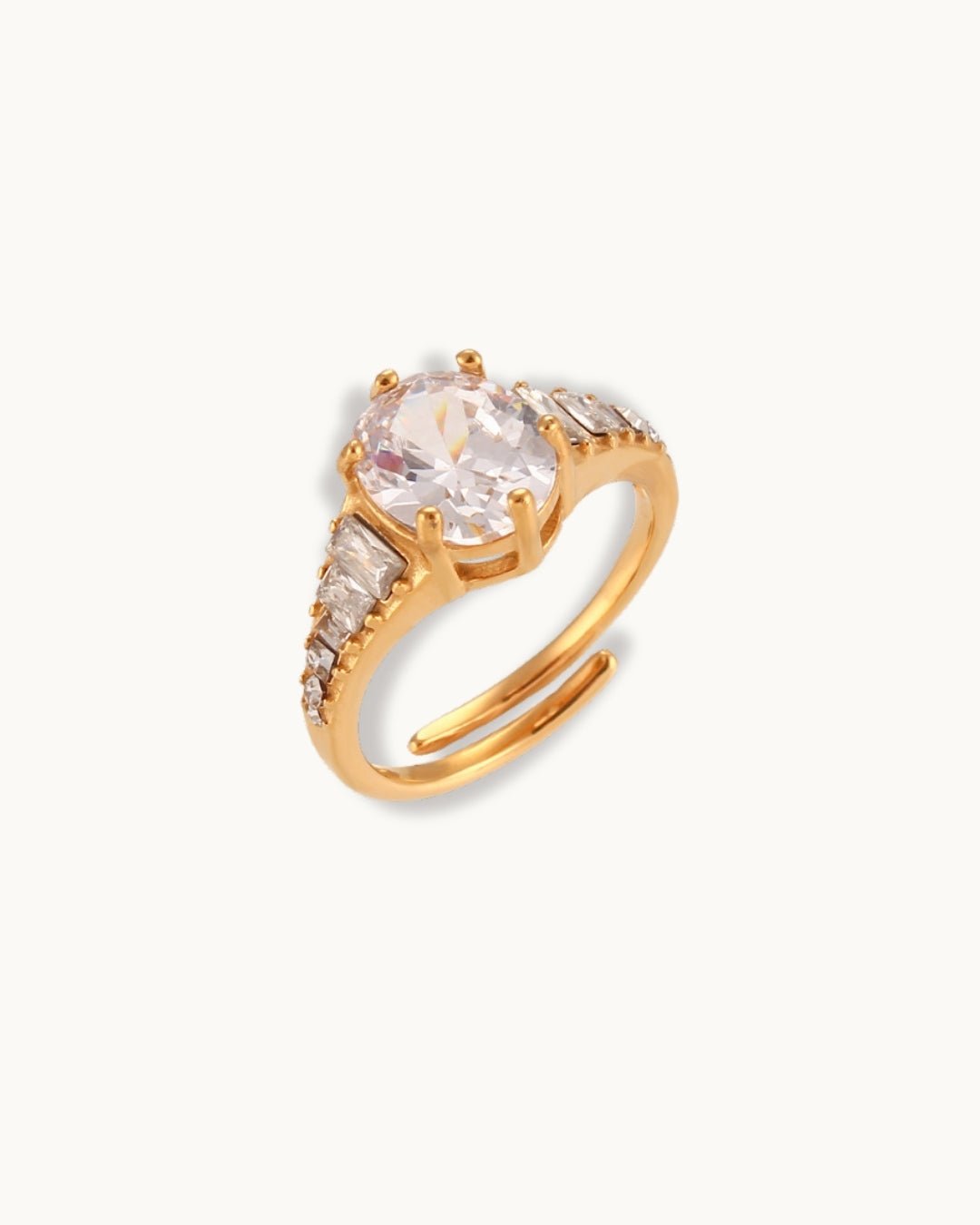Crown Heart Ring