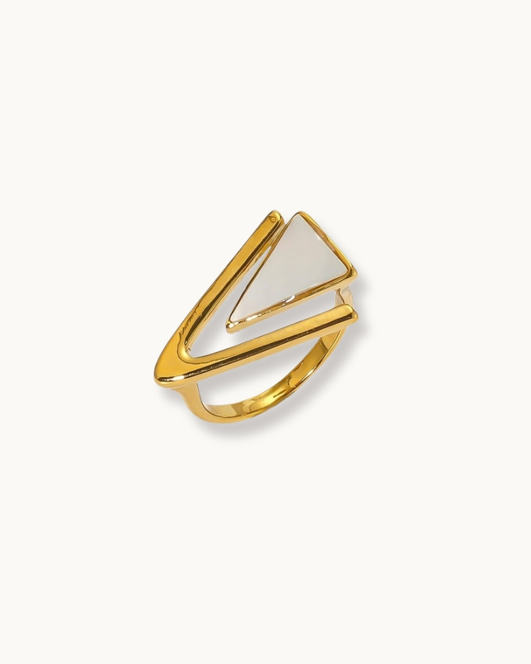 Vintage V Inlay Ring