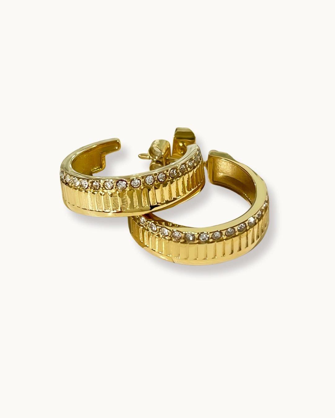 C-Shape Crystal Studs