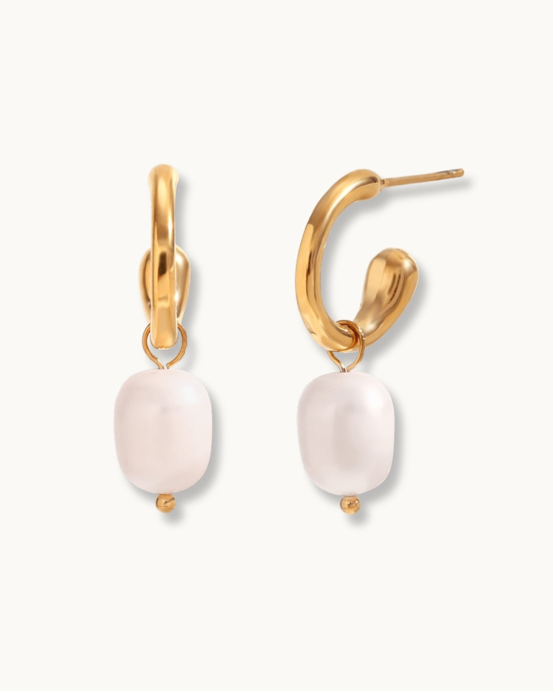 Pearl Arc Earrings