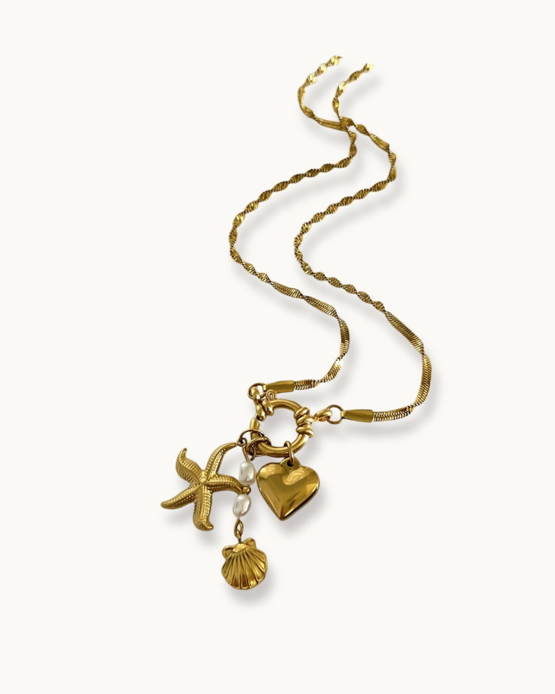Starfish Heart Necklace