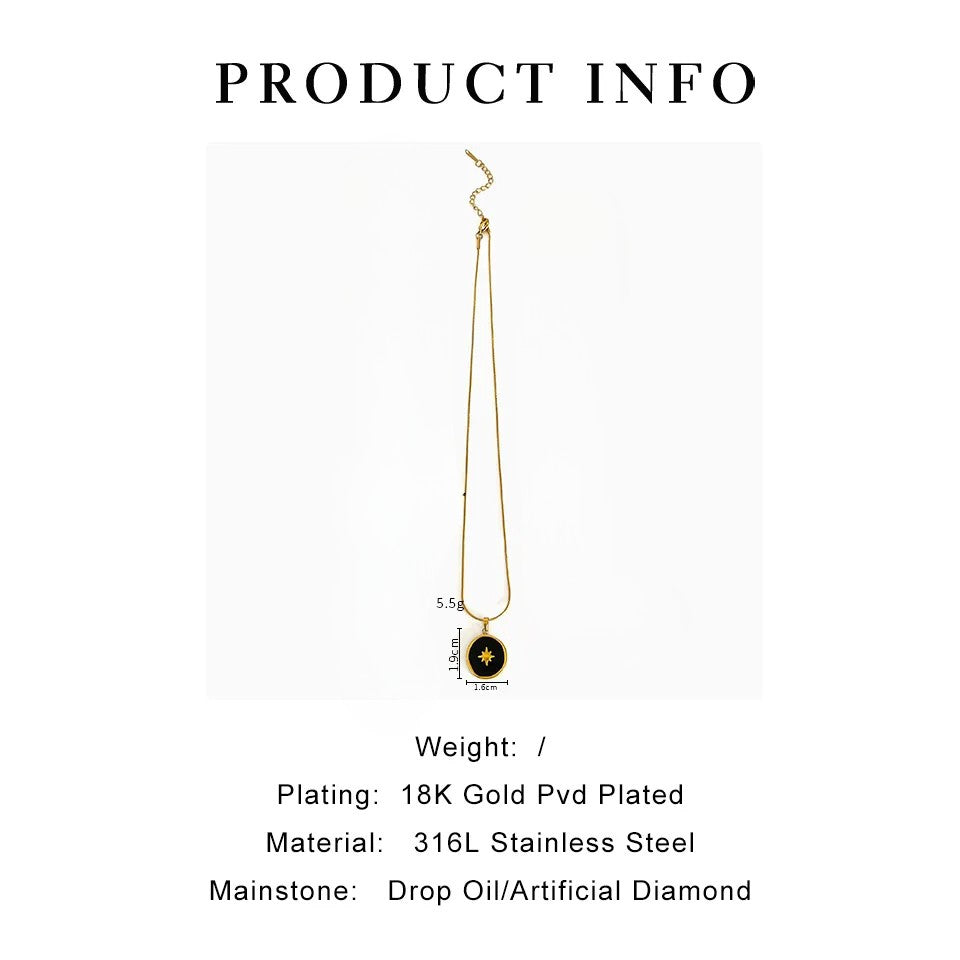 Noir Star Necklace