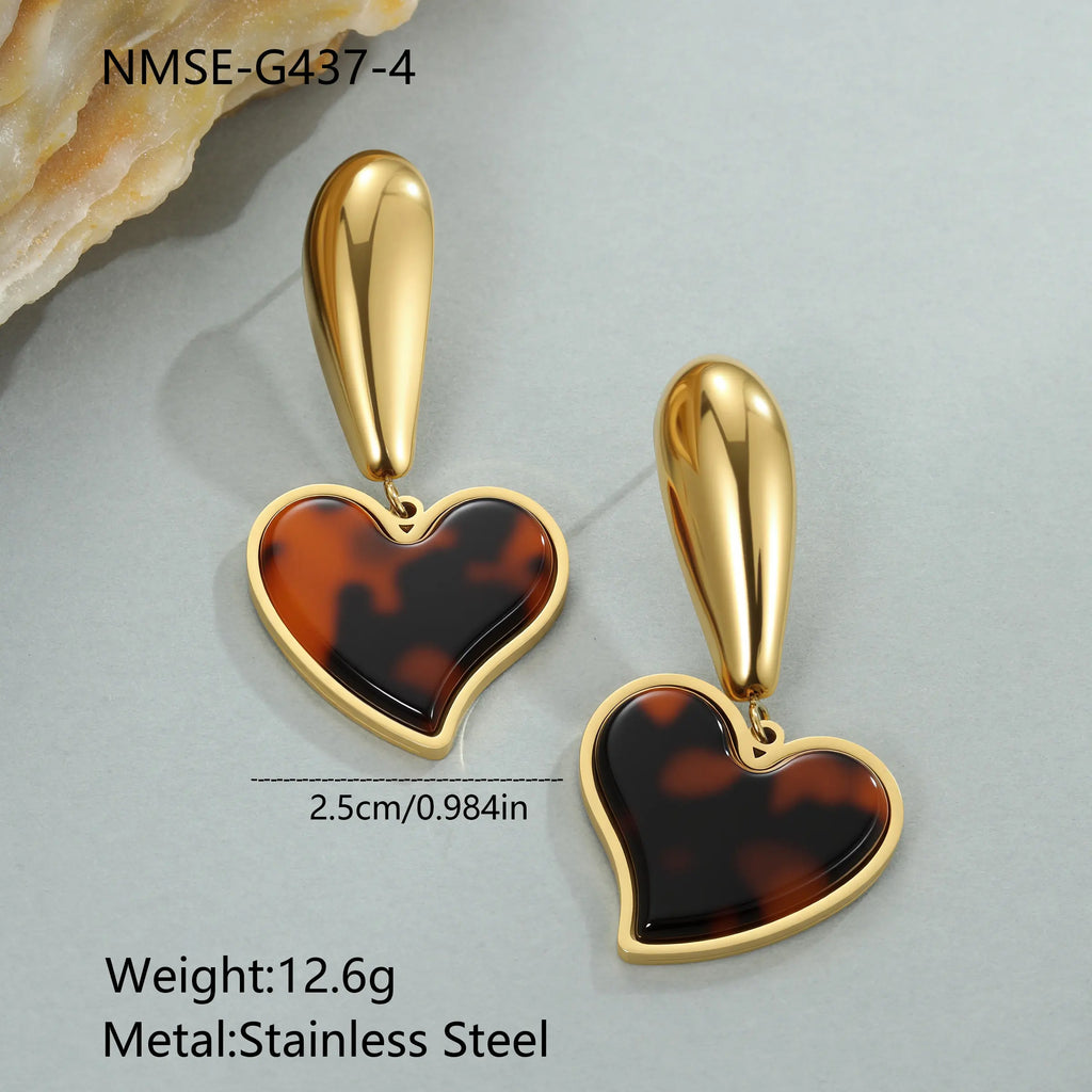 Brown Bloom Earrings set