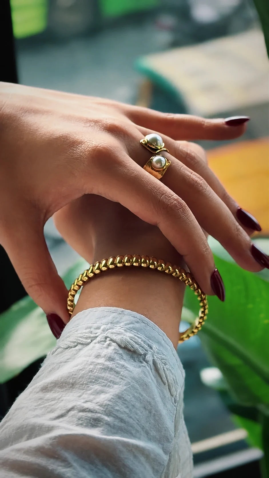 Bead Line Cuff