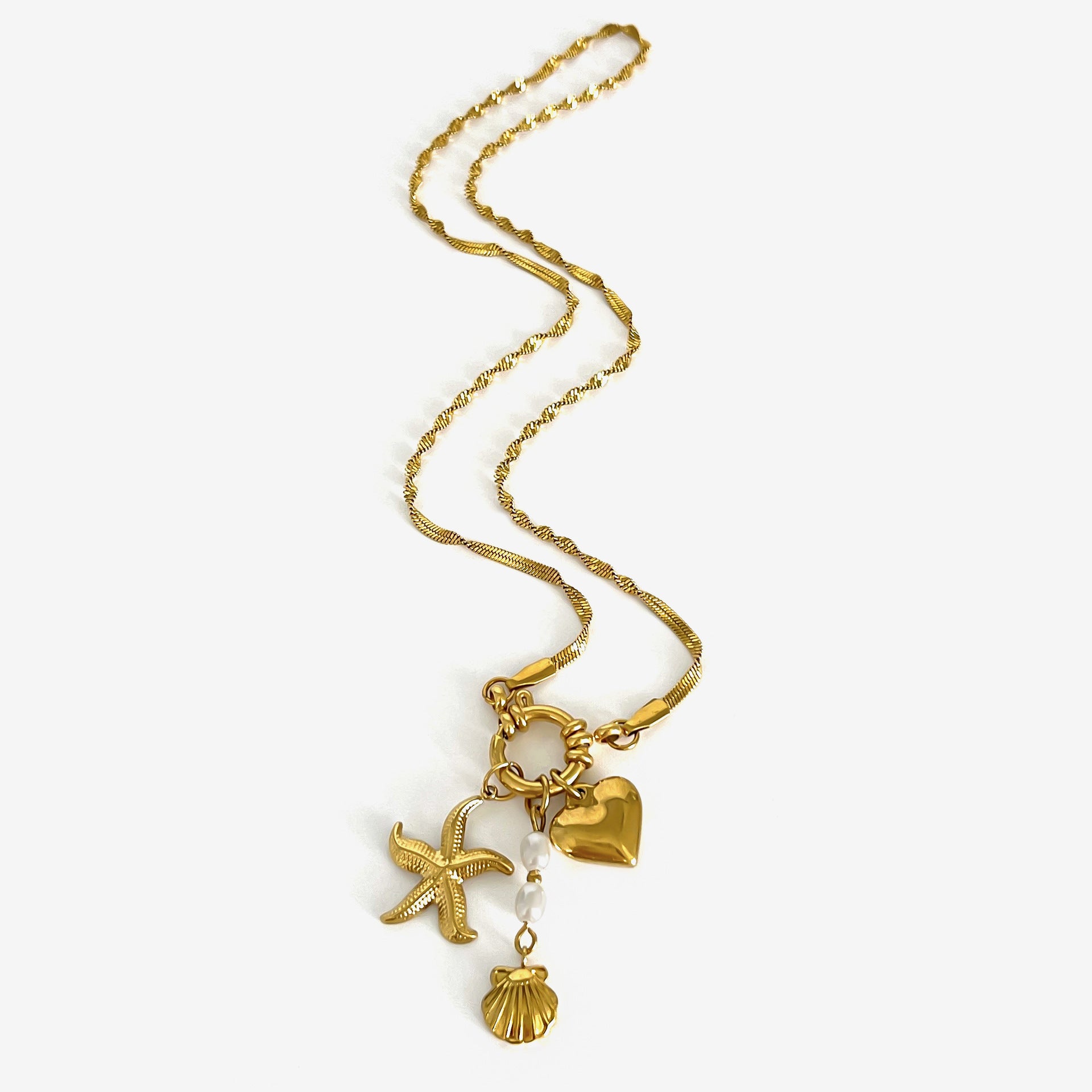 Starfish Heart Necklace