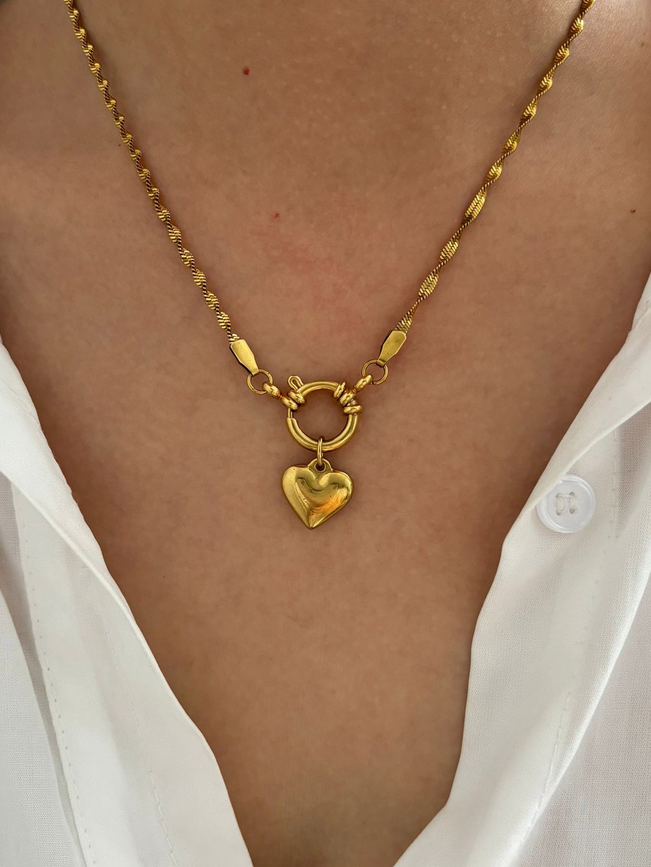 Starfish Heart Necklace