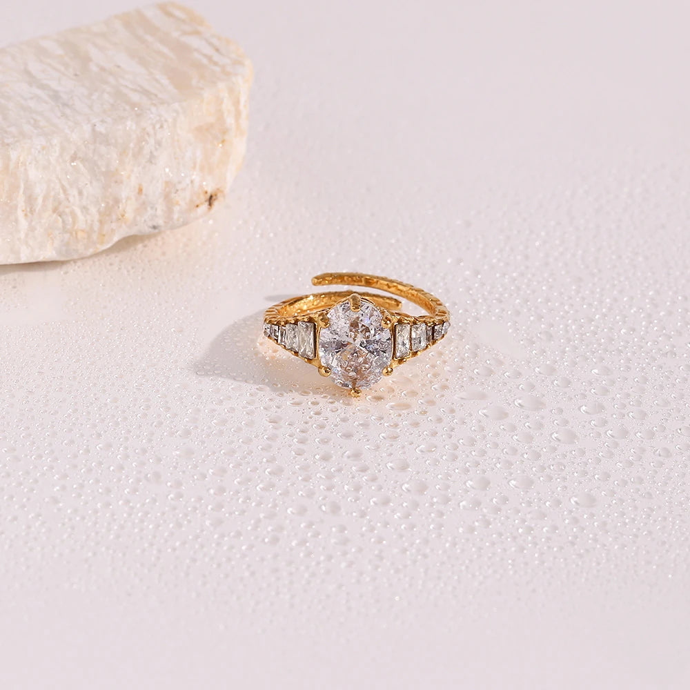 Crown Heart Ring