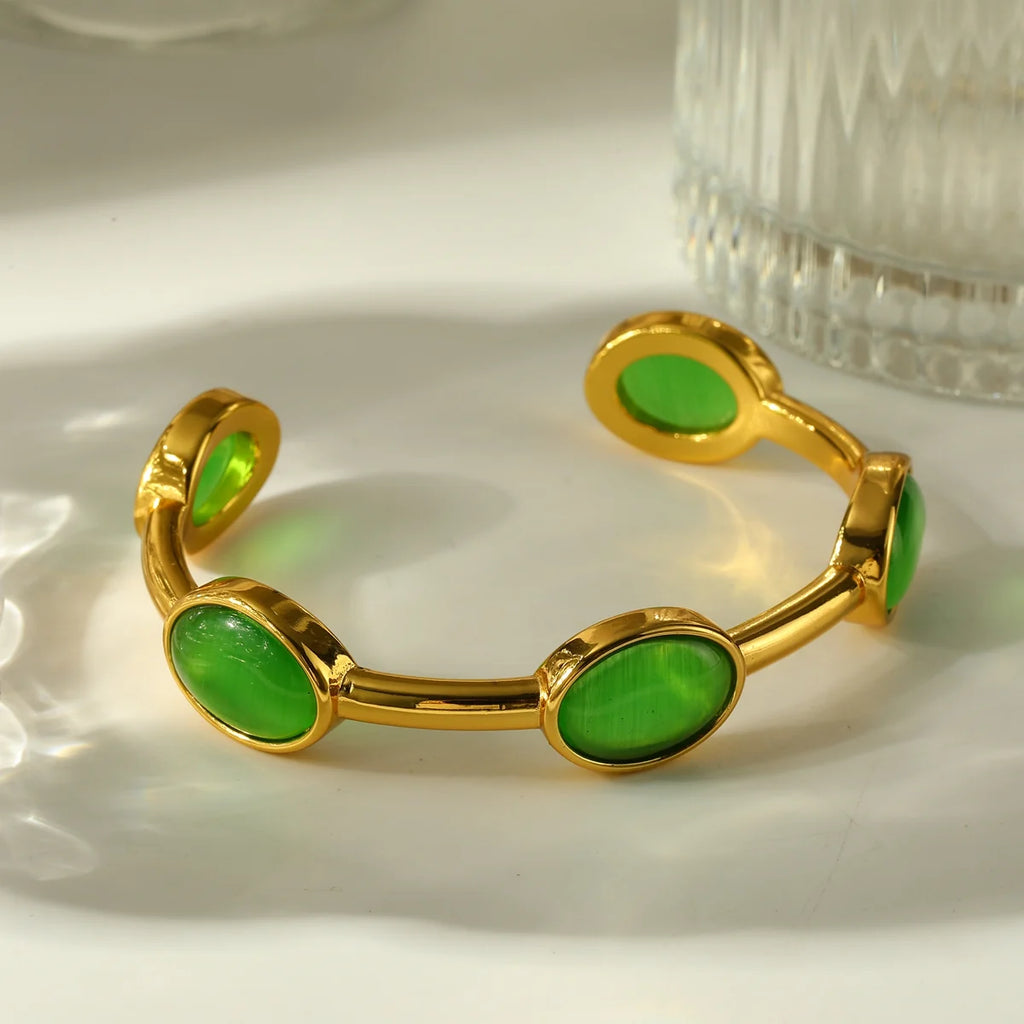 Emerald Link Bangle