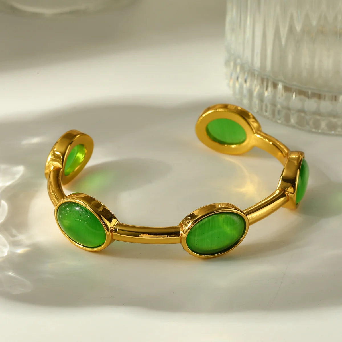 Emerald Link Bangle