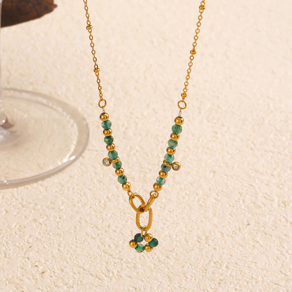 Emerald Row Necklace