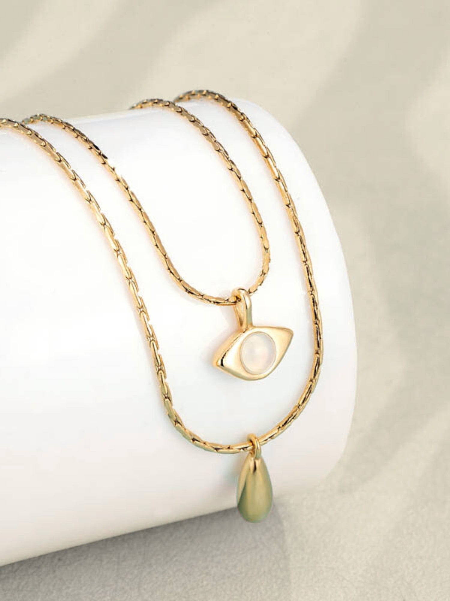 Water Droplets Opal Necklace - XtraSleek