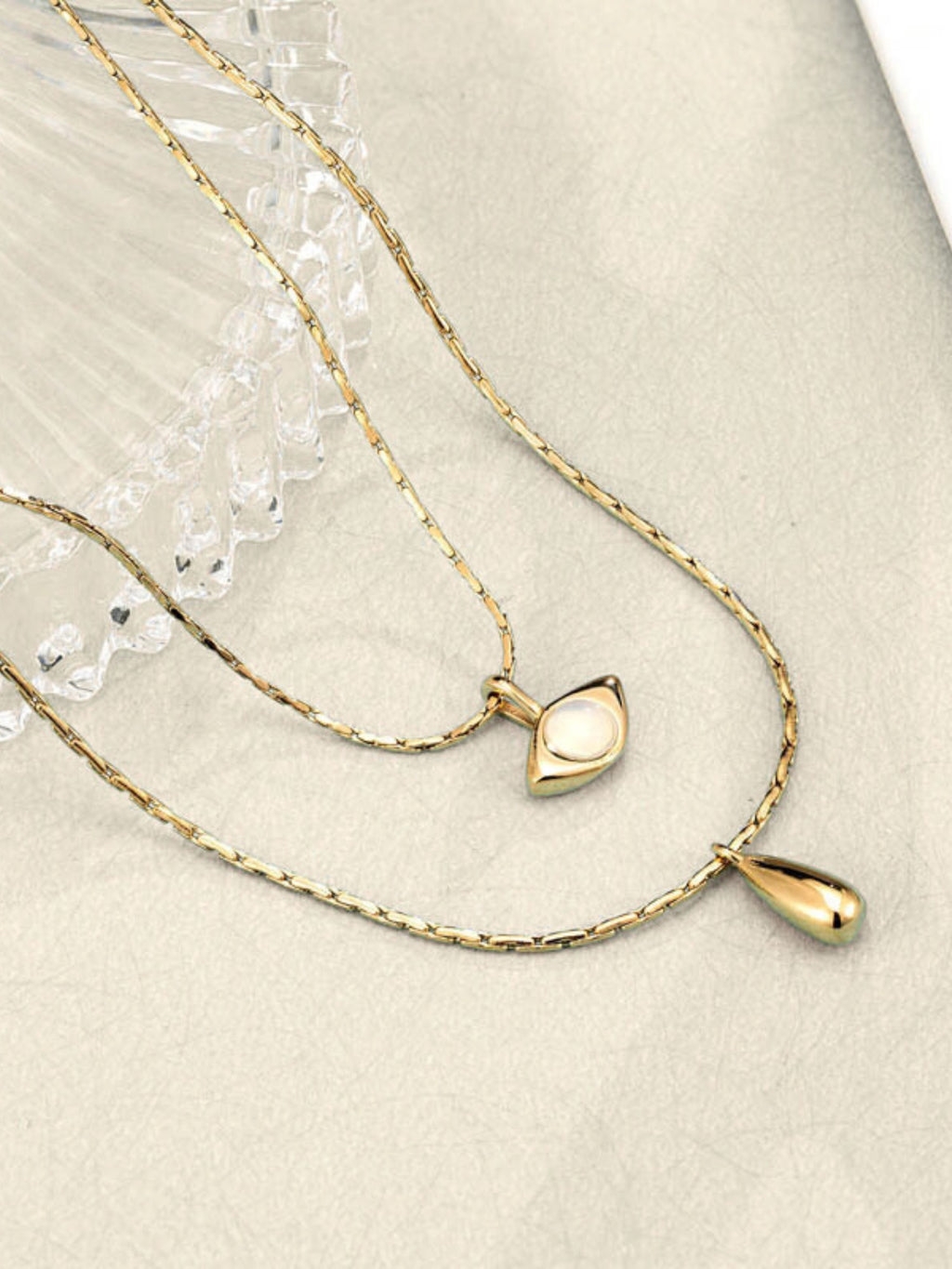 Water Droplets Opal Necklace - XtraSleek
