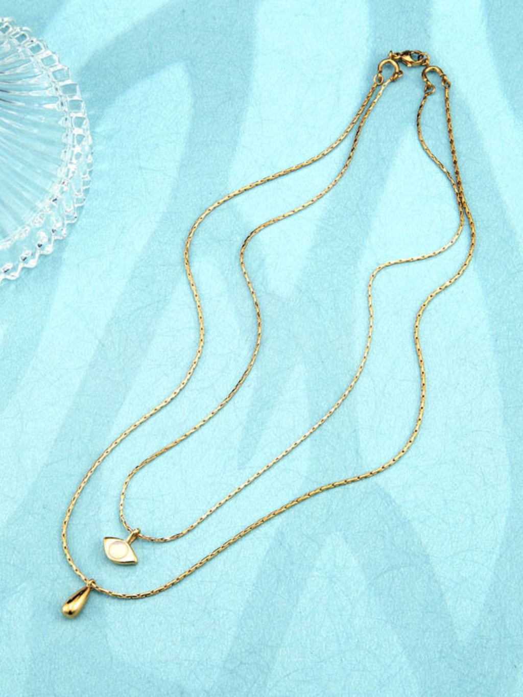 Water Droplets Opal Necklace - XtraSleek