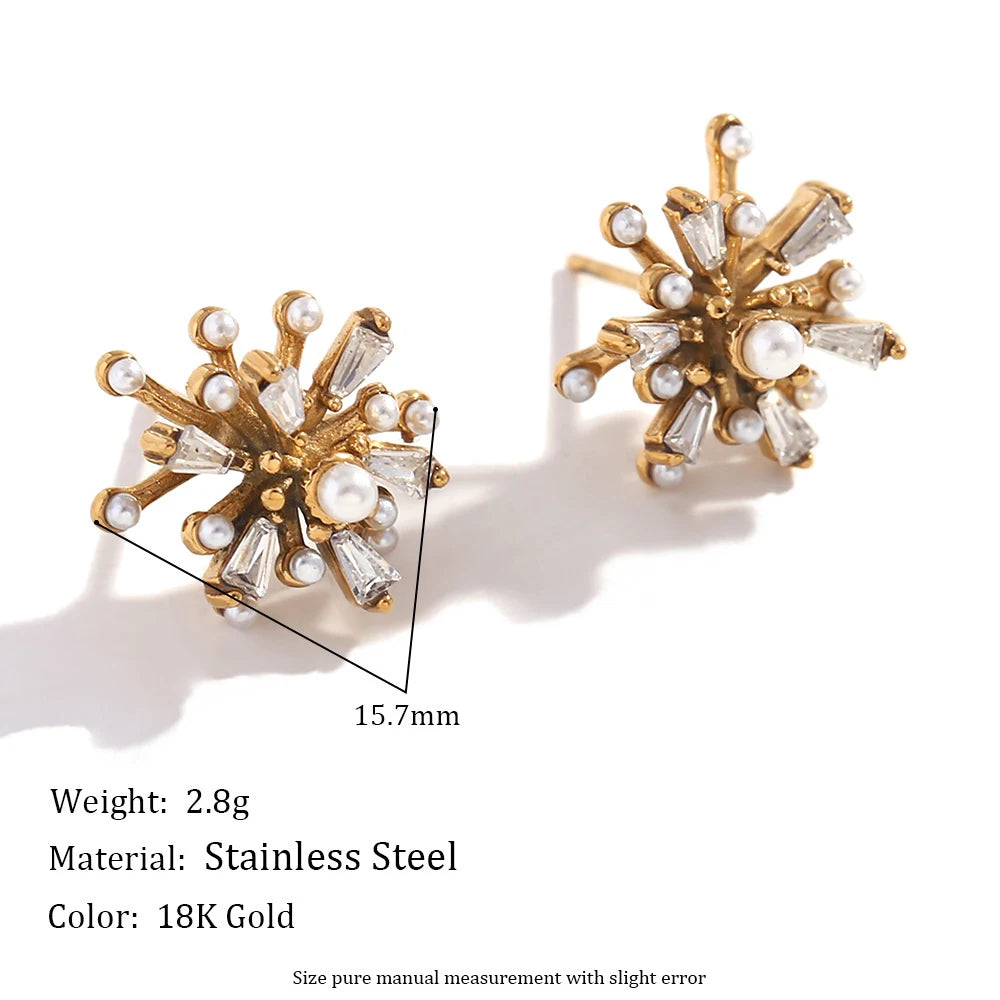 Fireworks Pearl Studs