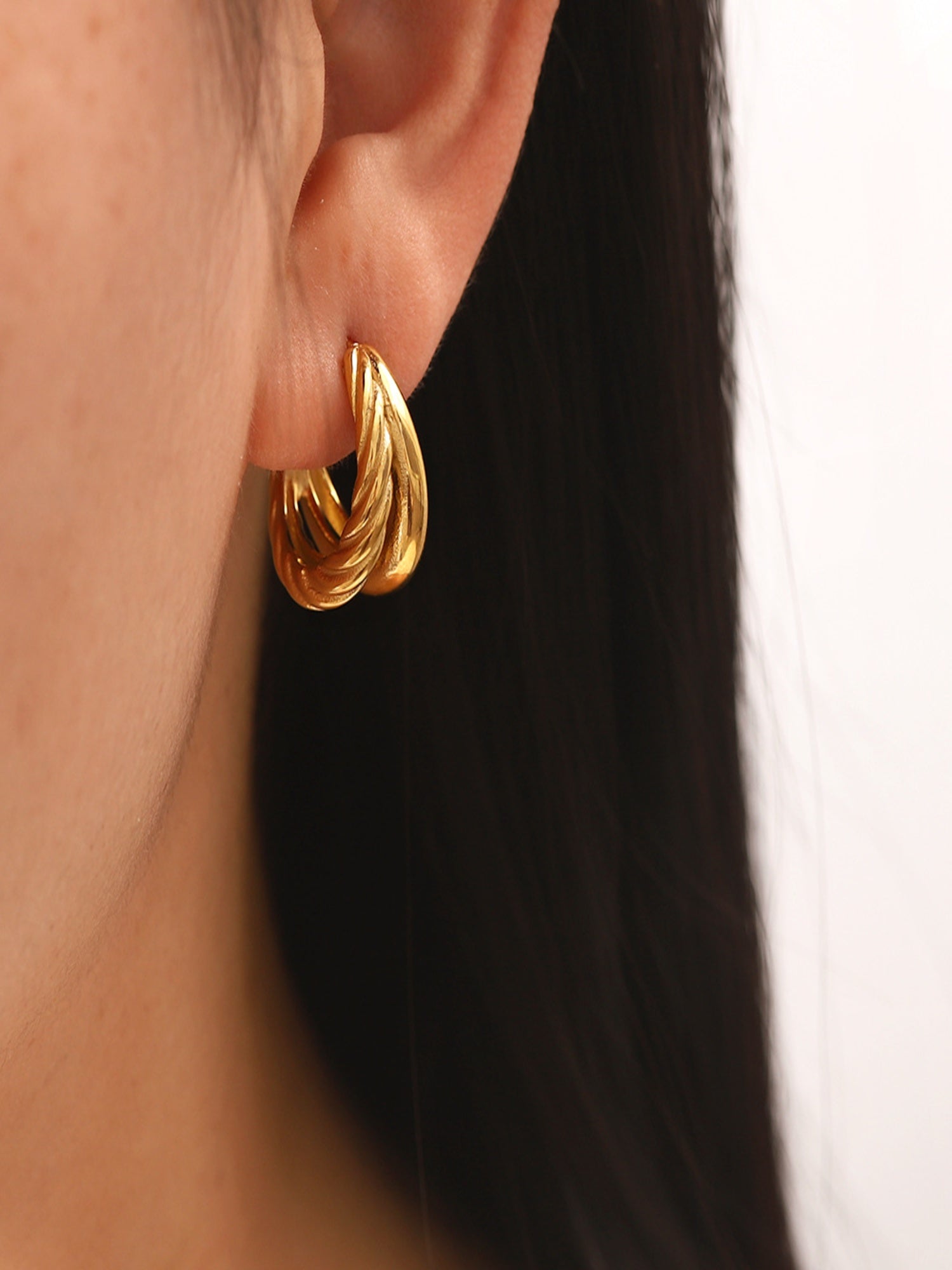 GoldenTide Ear Studs - XtraSleek