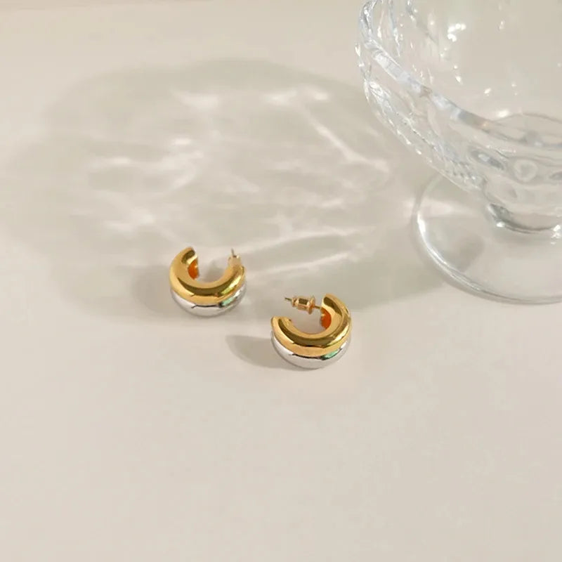 Gilded Merge Hoops