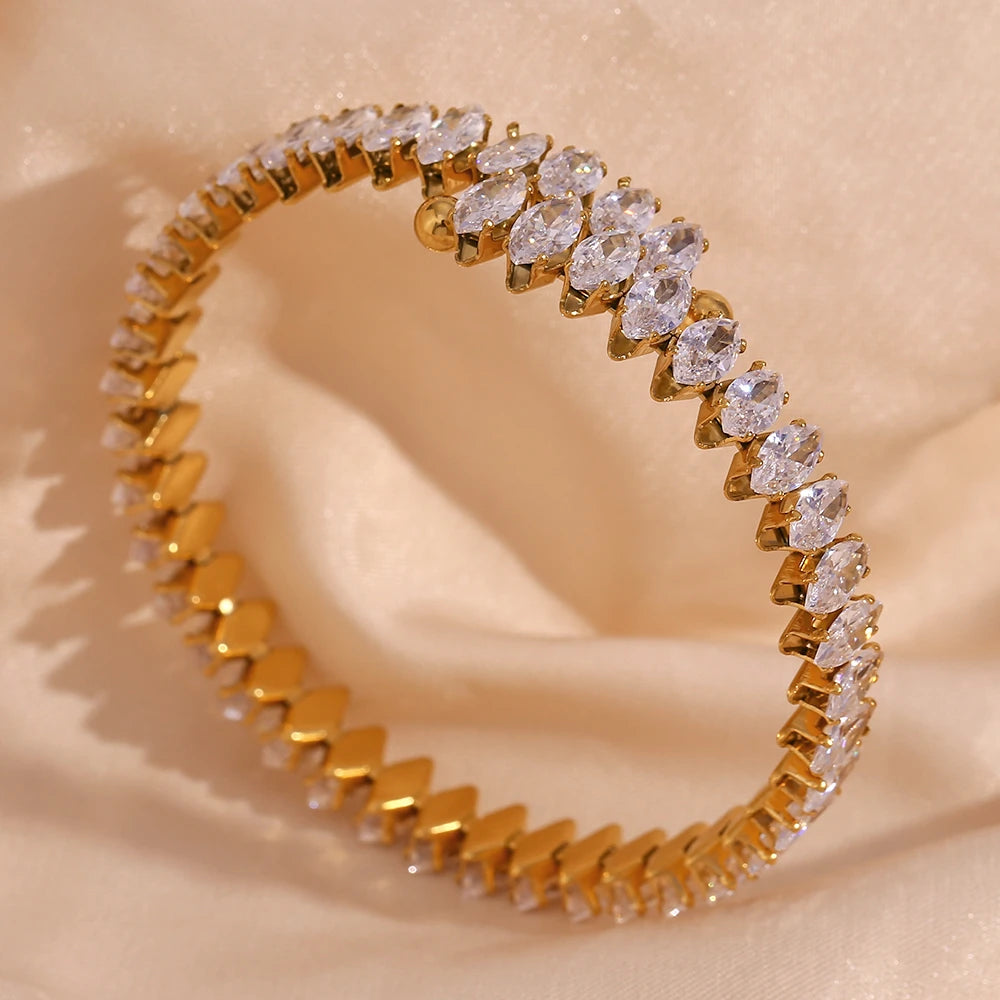 Crystal Inlay Bracelet