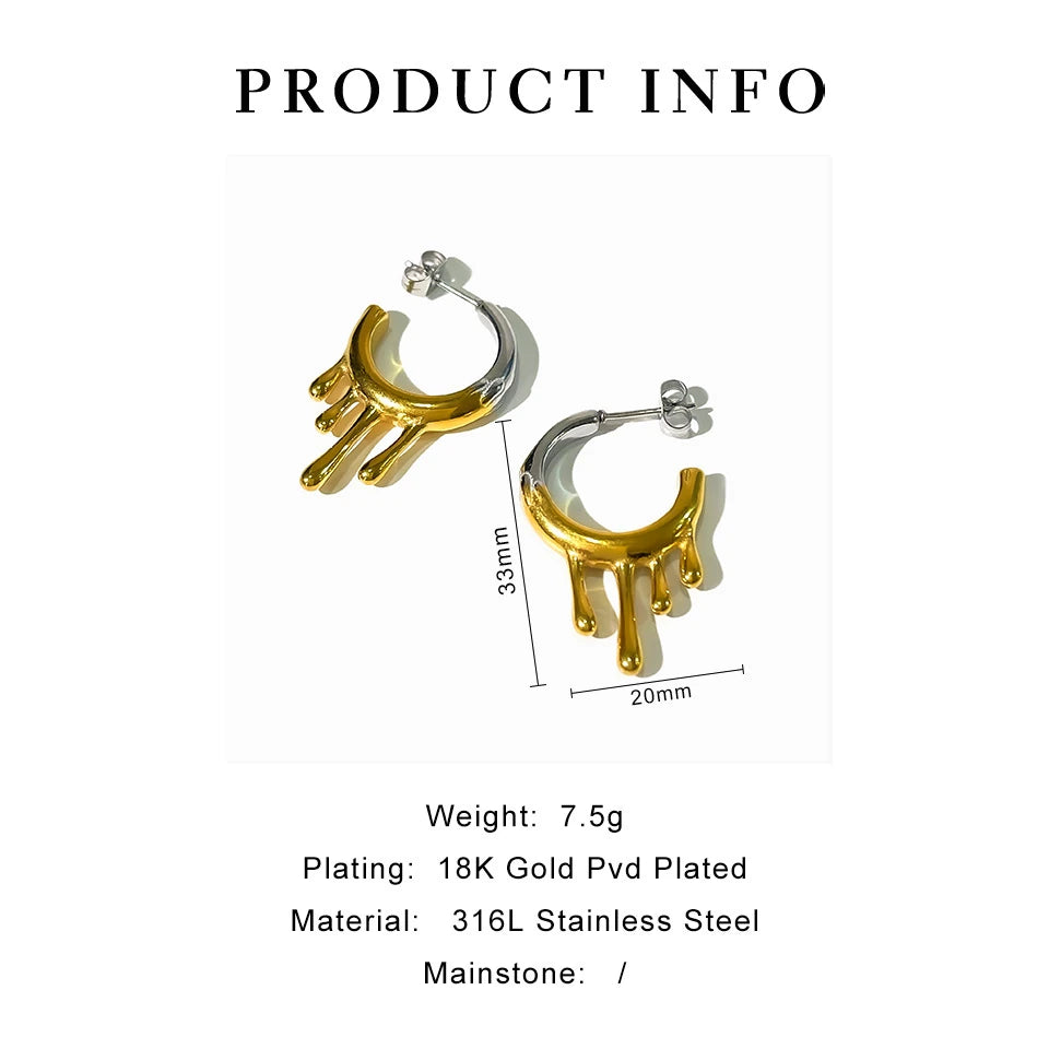 Liquid Gold Hoops