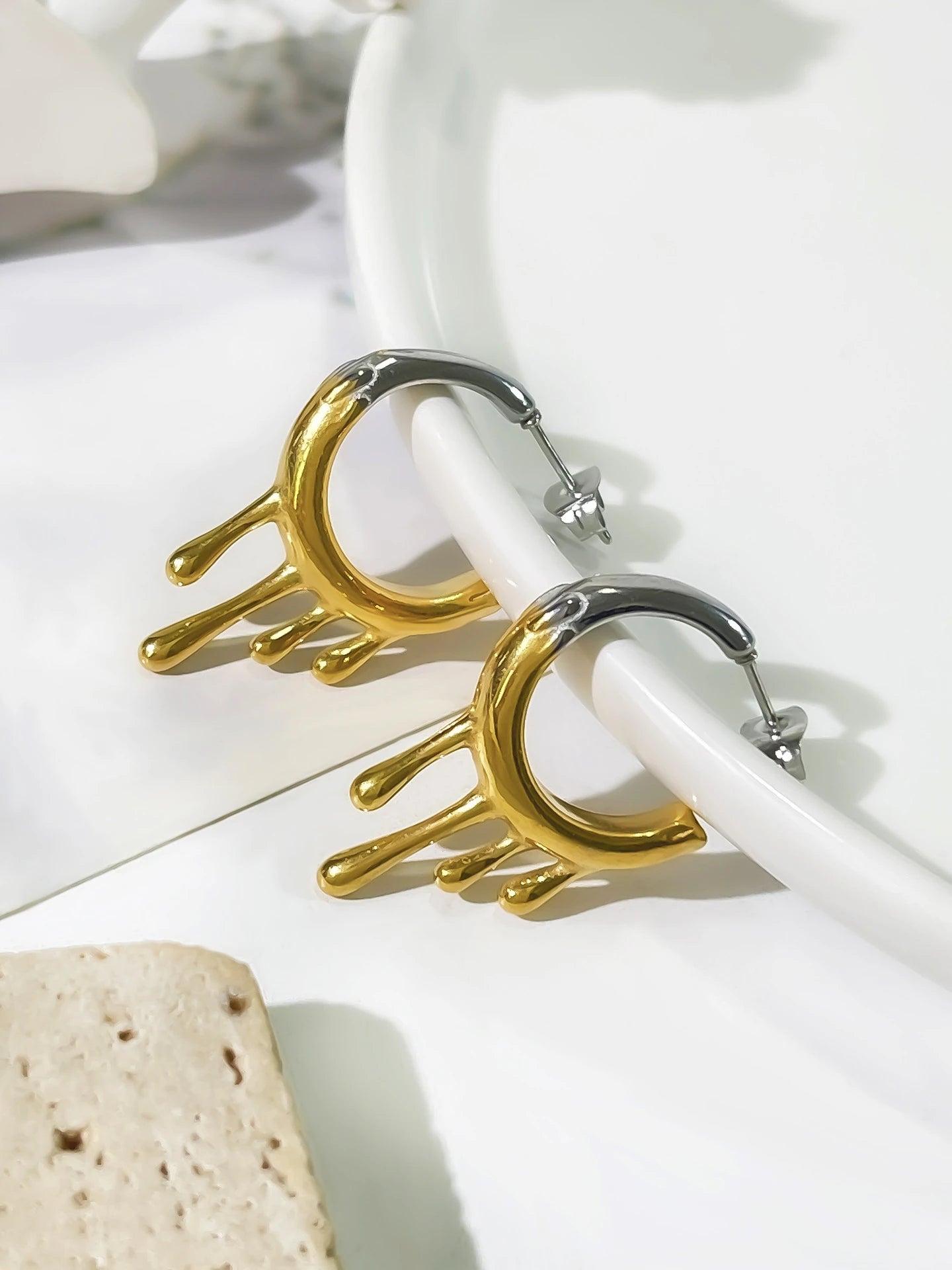 Liquid Gold Hoops