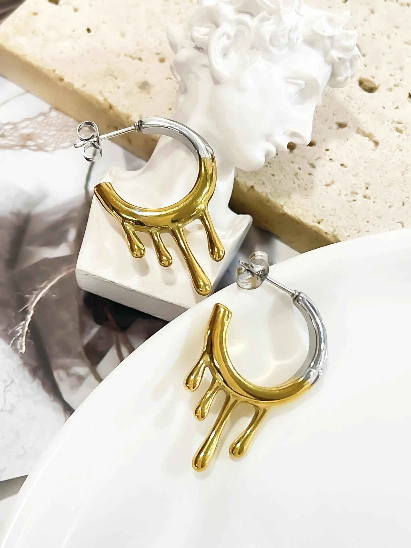 Liquid Gold Hoops