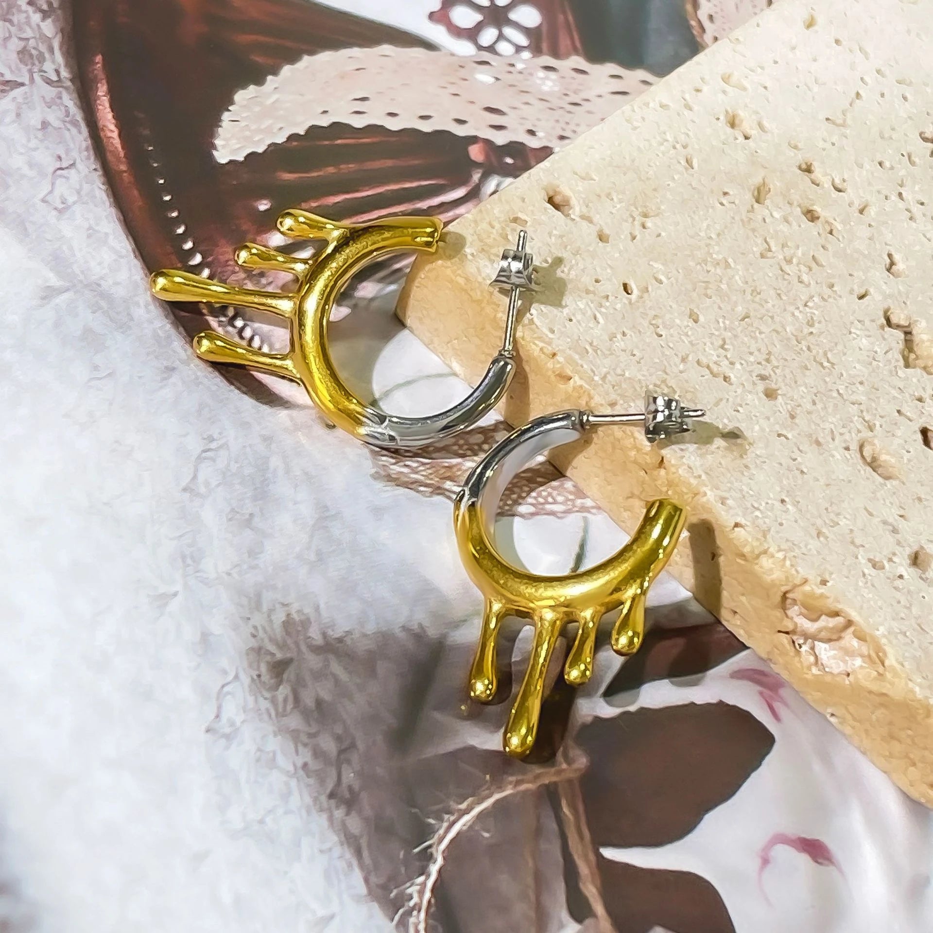 Liquid Gold Hoops