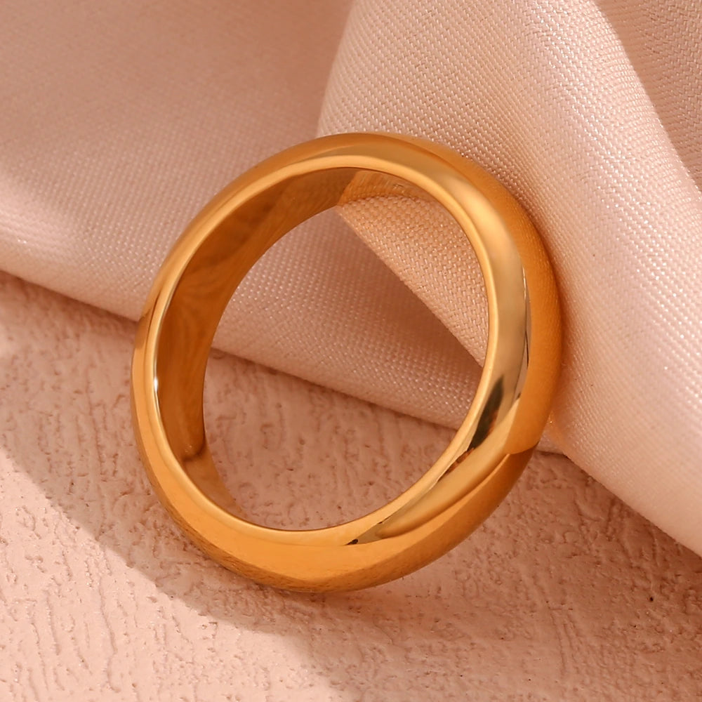 Domed Gold Band