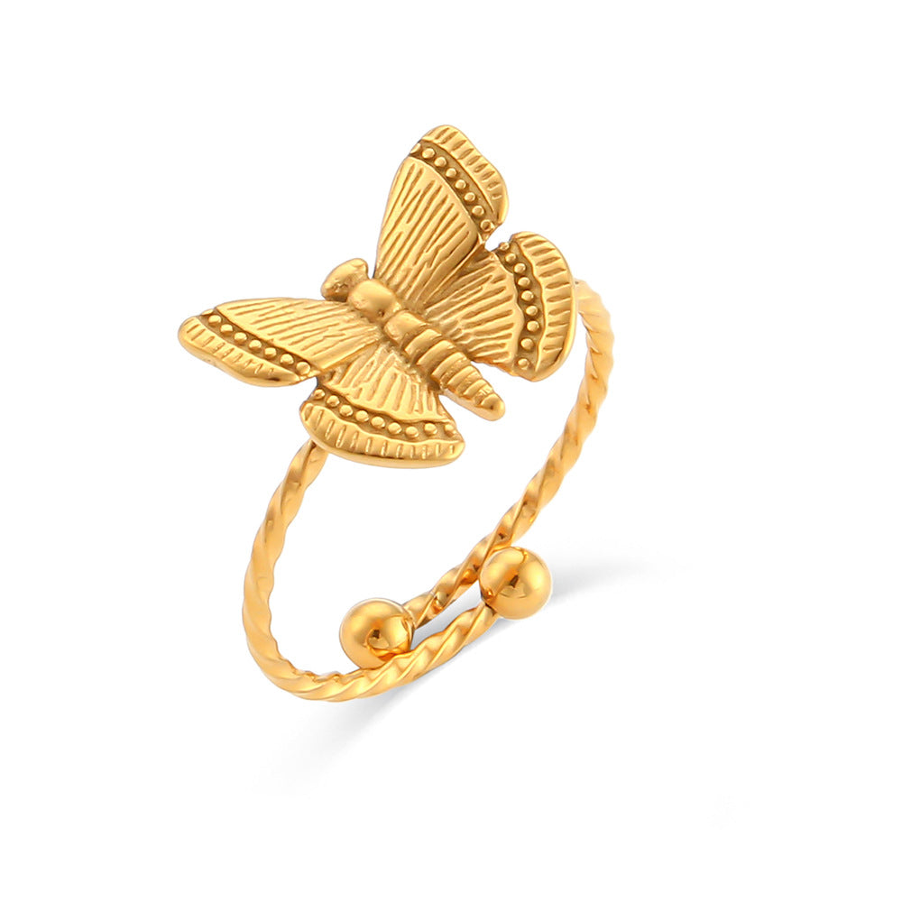 Butterfly Charm Ring
