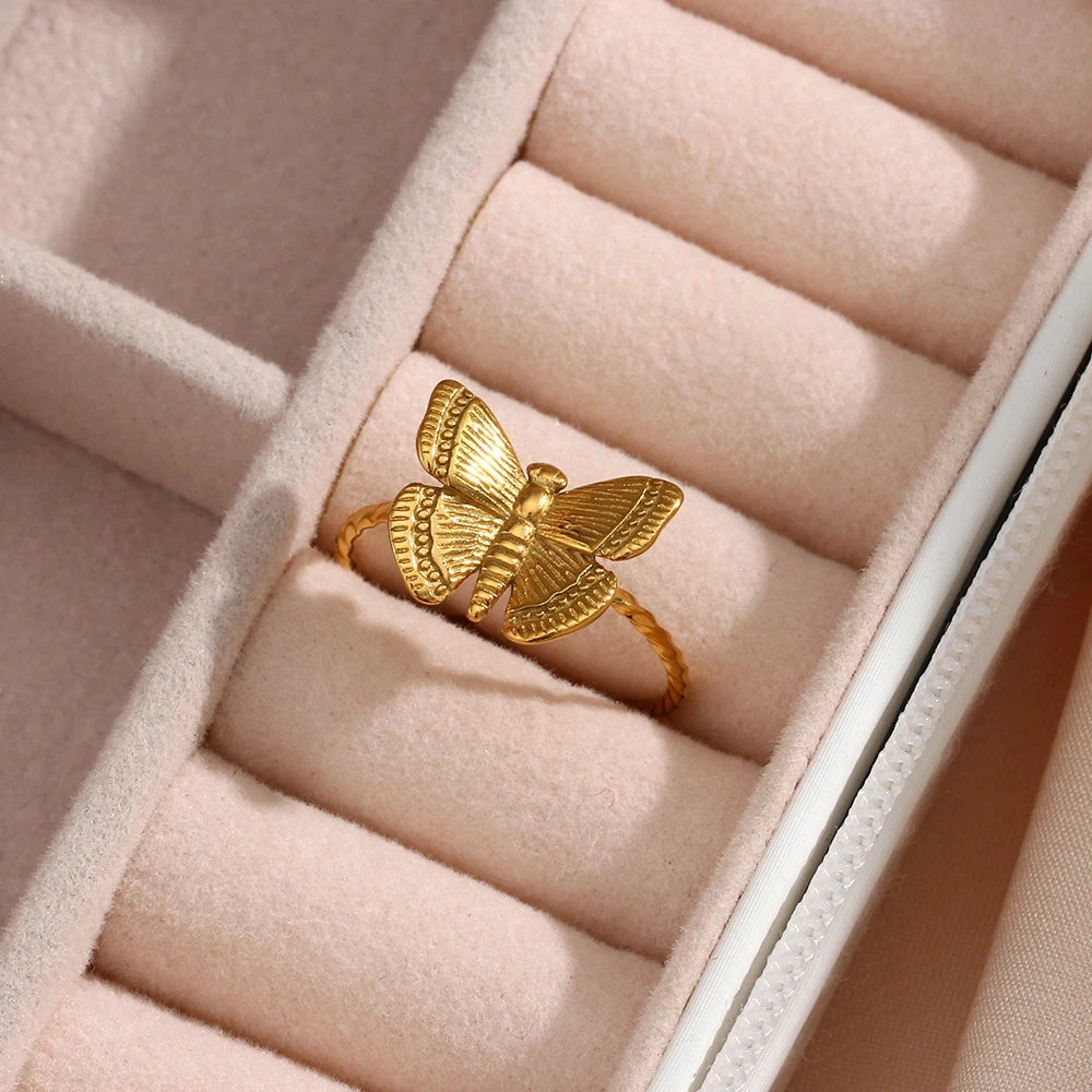 Butterfly Charm Ring