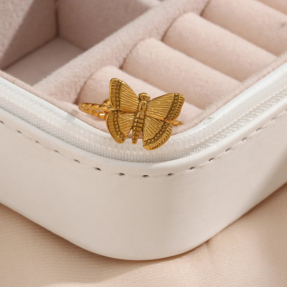 Butterfly Charm Ring
