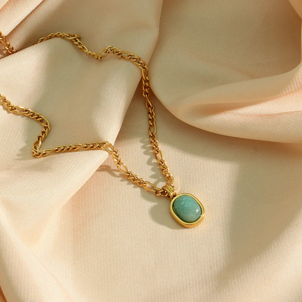 Amazonite Pendant Necklace