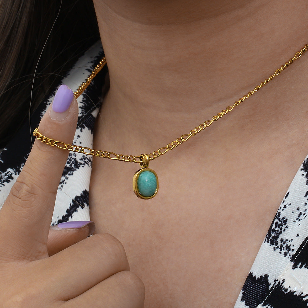 Amazonite Pendant Necklace