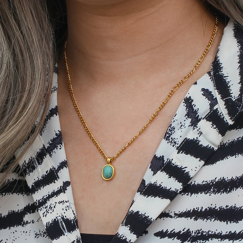 Amazonite Pendant Necklace