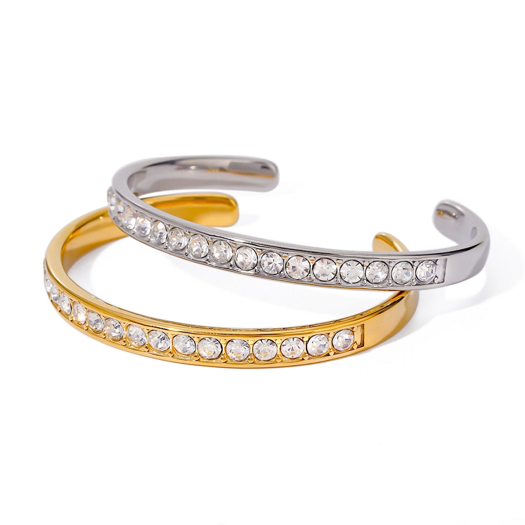 Pavé Edge Bangle