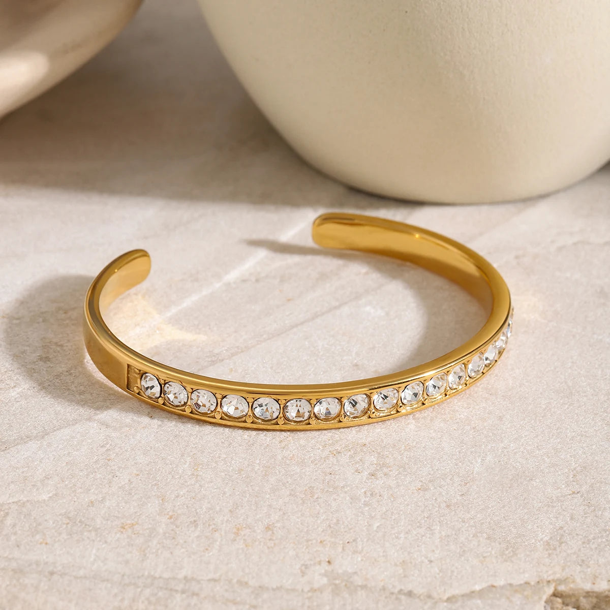 Pavé Edge Bangle