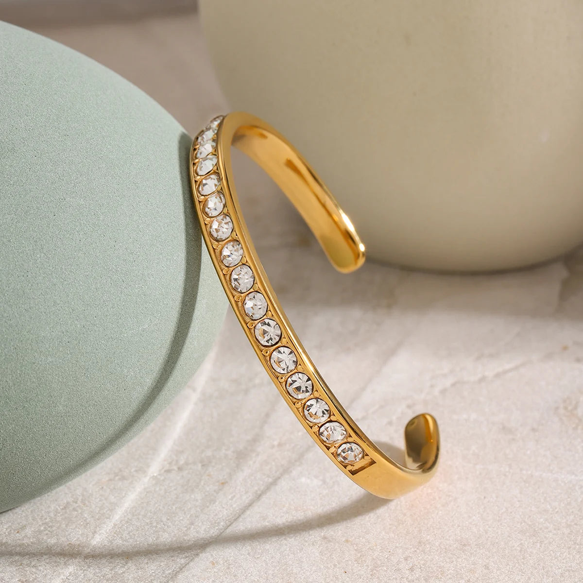 Pavé Edge Bangle