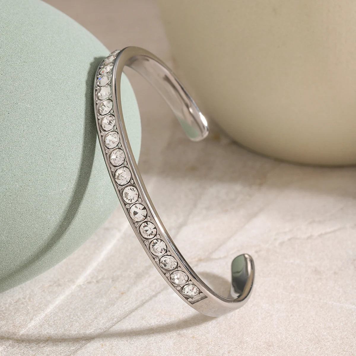 Pavé Edge Bangle
