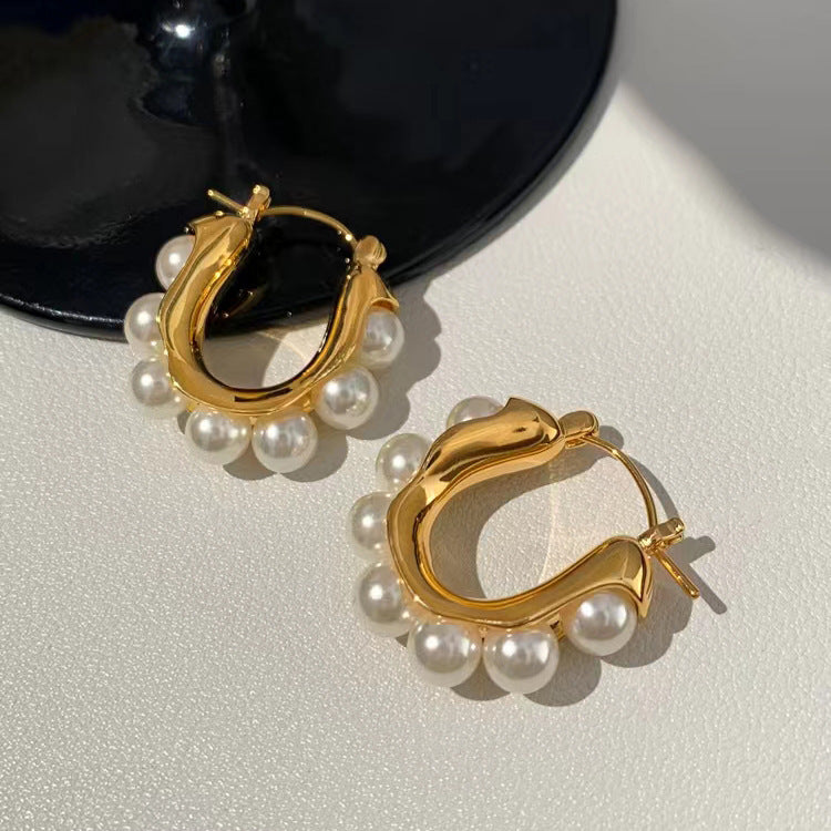 Pure Pearl Hoops