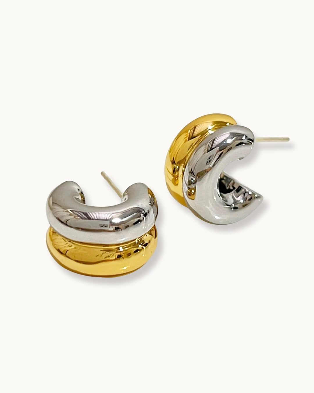 Gilded Merge Hoops