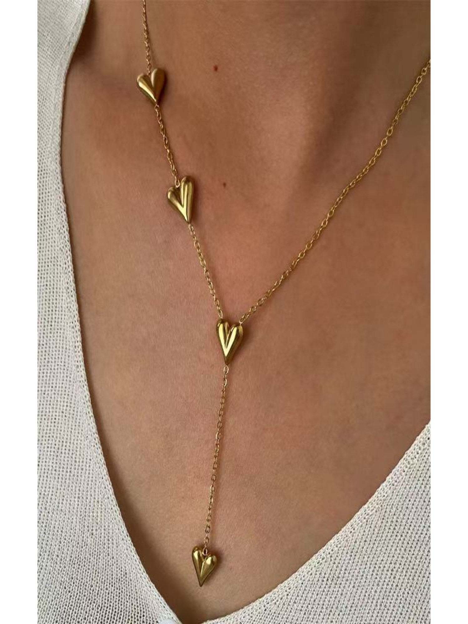 Simple Heart Shape Long Necklace - XtraSleek