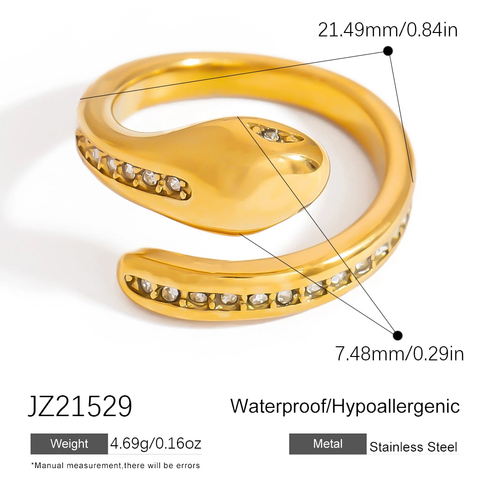 Serpent Whisper Ring