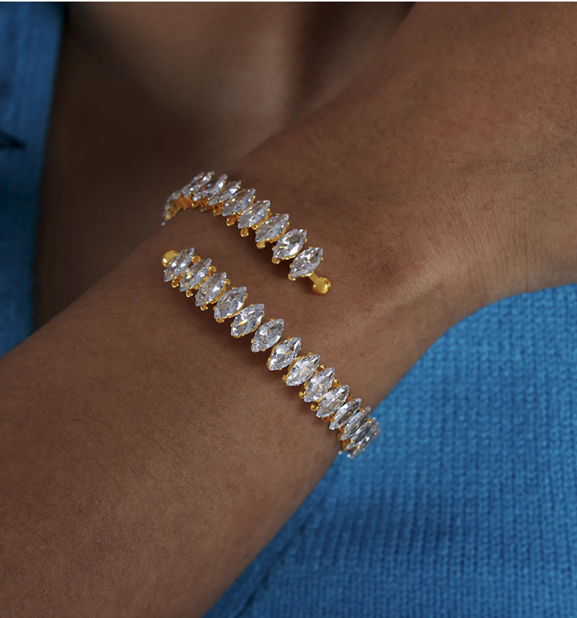 Crystal Inlay Bracelet