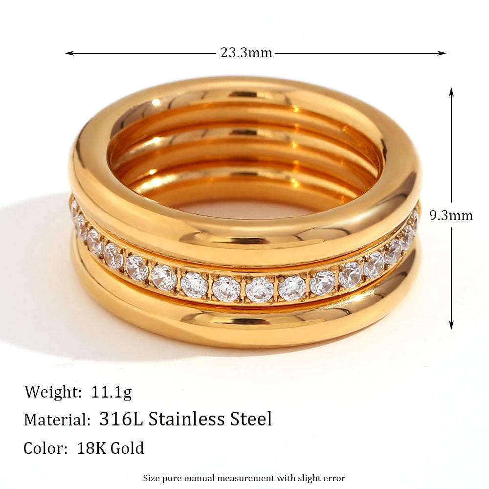 Triple Band Ring